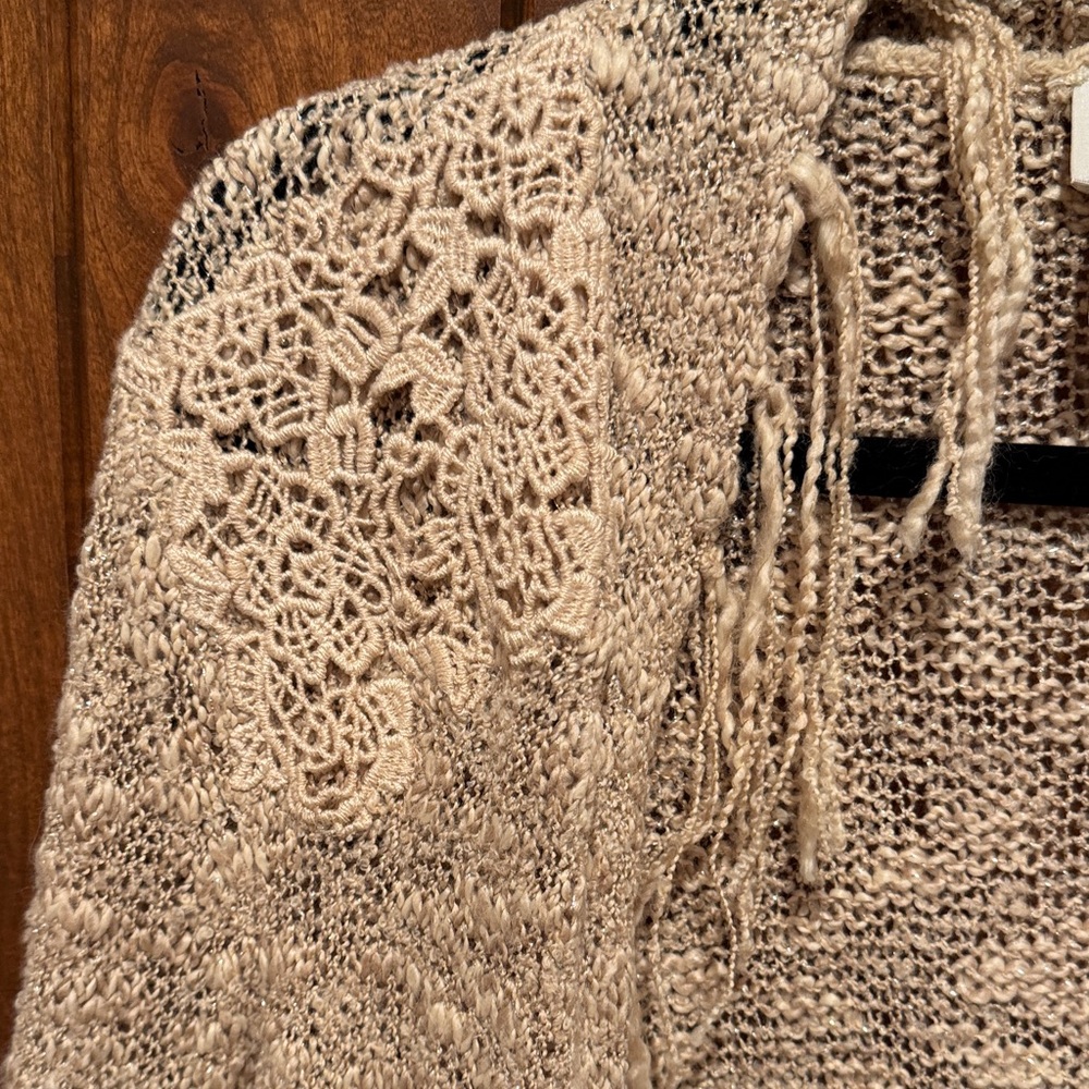 Chico's Tan Open-Front Cardigan - Picture 3 of 8